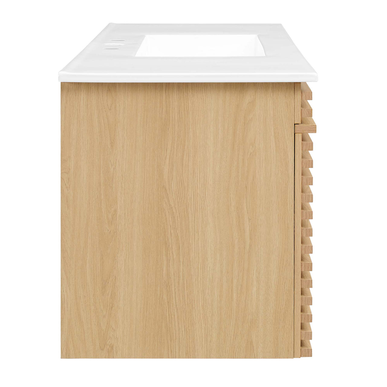Ventra Floating Vanity Unit, Extra Large, Oak & White