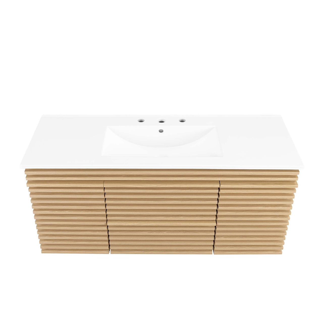 Ventra Floating Vanity Unit, Extra Large, Oak & White