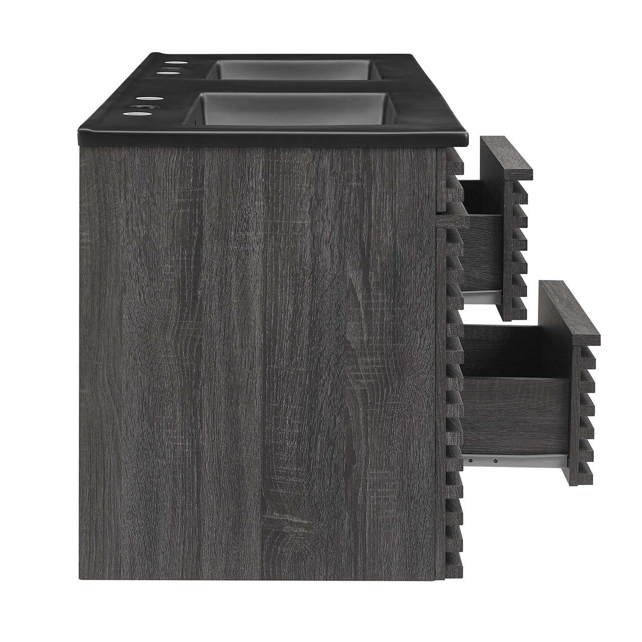 Ventra Floating Vanity Unit, Extra Large, Charcoal & Black
