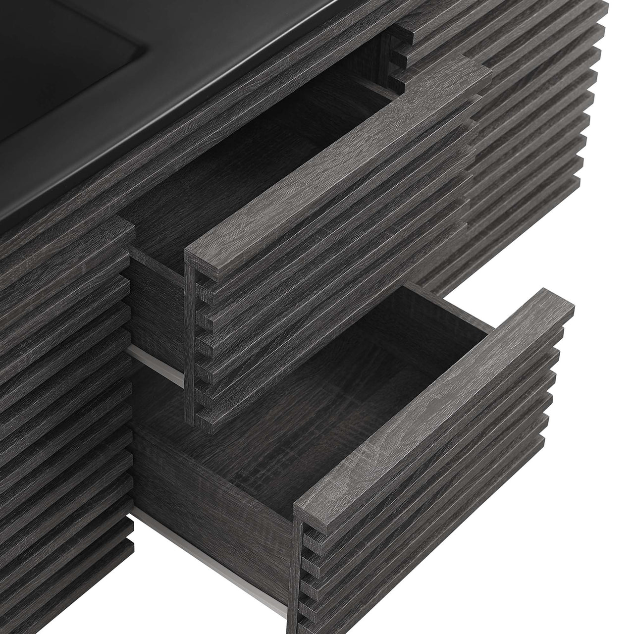 Ventra Floating Vanity Unit, Extra Large, Charcoal & Black