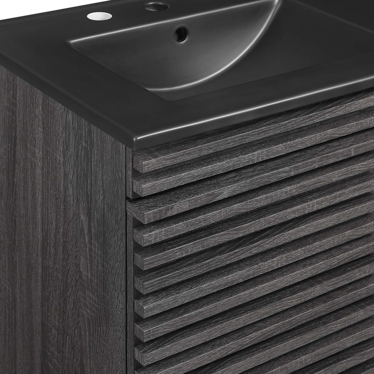 Ventra Floating Vanity Unit, Extra Large, Charcoal & Black