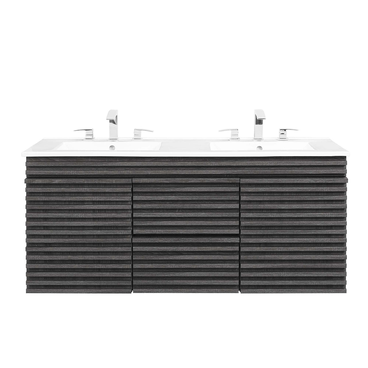 Ventra Floating Vanity Unit, Extra Large, Charcoal & White