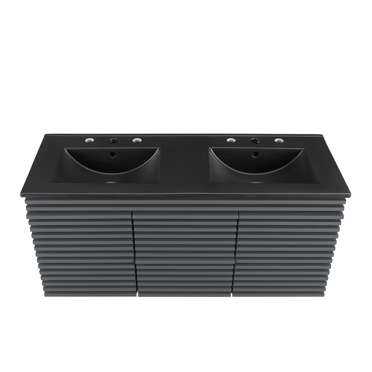 Ventra Floating Vanity Unit, Extra Large, Gray & Black