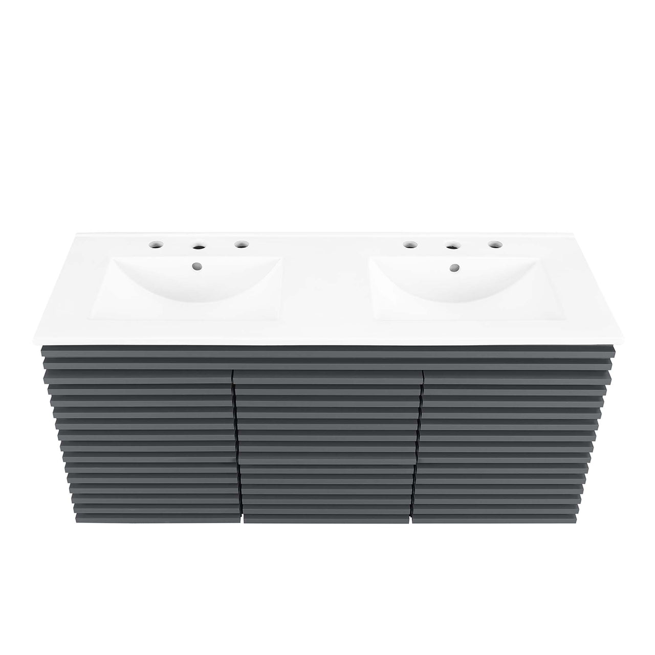 Ventra Floating Vanity Unit, Extra Large, Gray & White