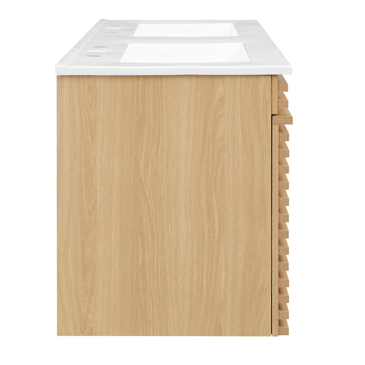 Ventra Floating Vanity Unit, Extra Large, Oak & White
