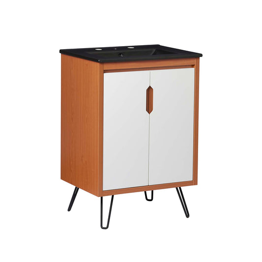 Starfire Vanity Unit, Small, Coral & Black