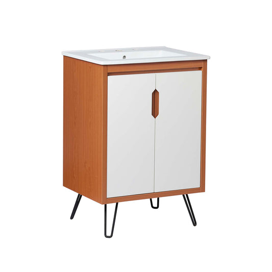 Starfire Vanity Unit, Small, Coral & White