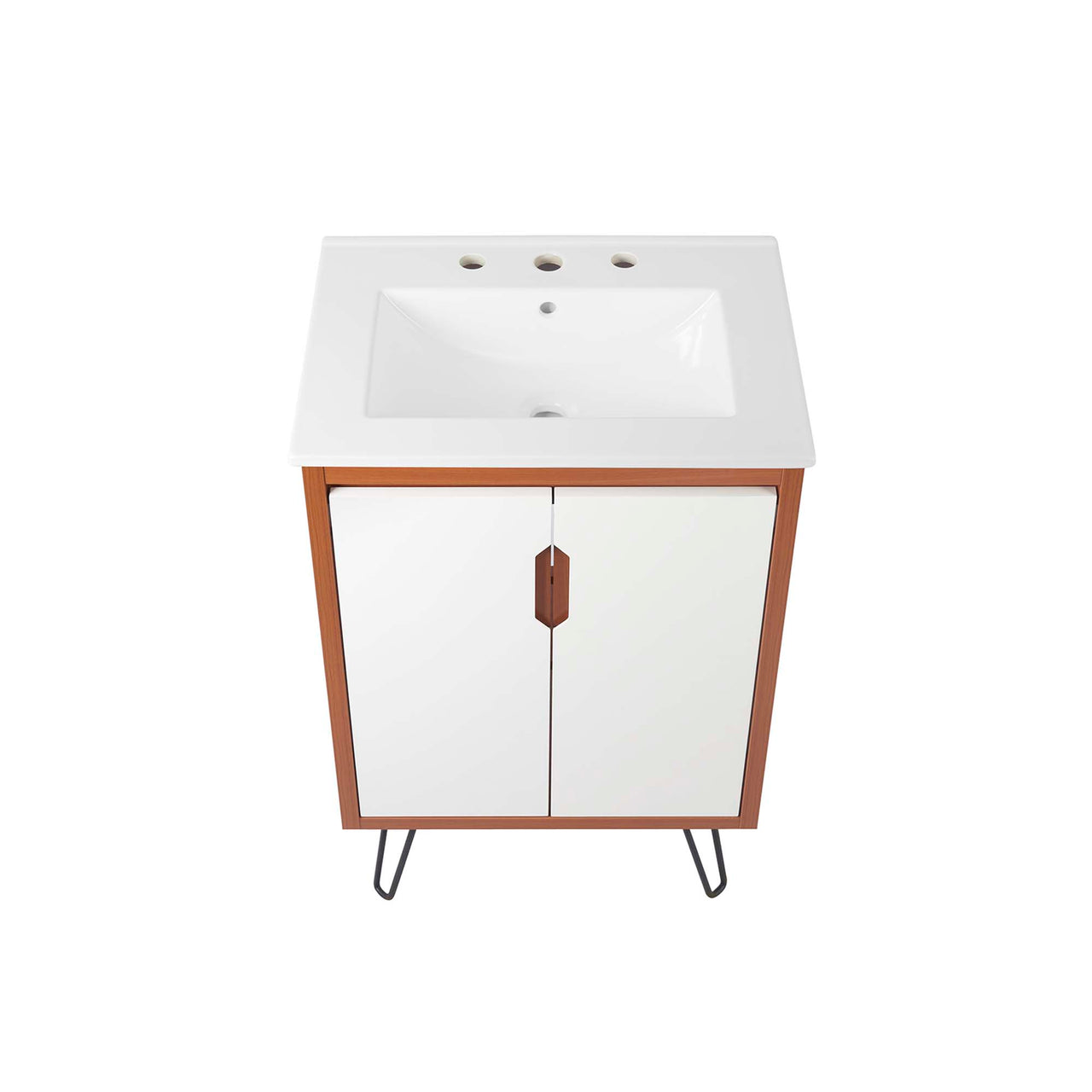 Starfire Vanity Unit, Small, Coral & White
