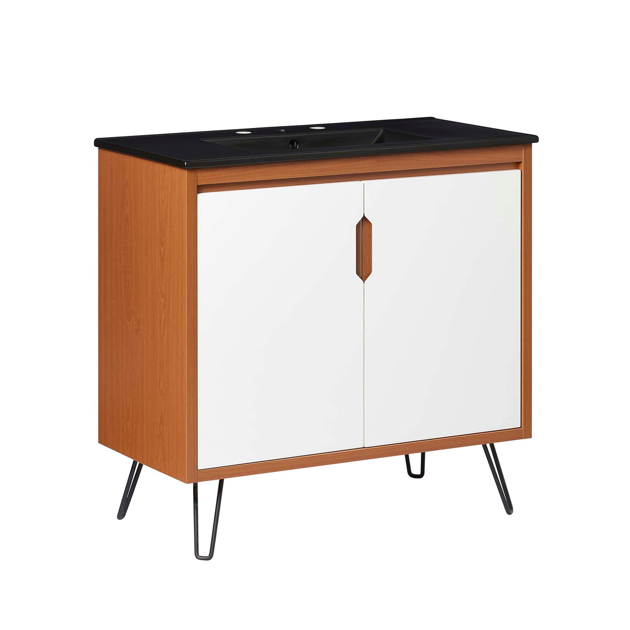 Starfire Vanity Unit, Large, Coral & Black