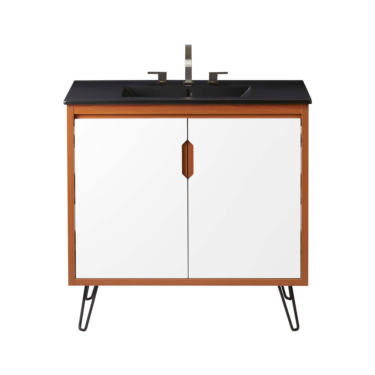 Starfire Vanity Unit, Large, Coral & Black