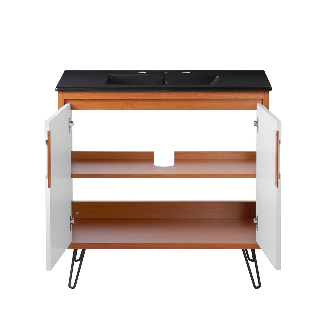 Starfire Vanity Unit, Large, Coral & Black