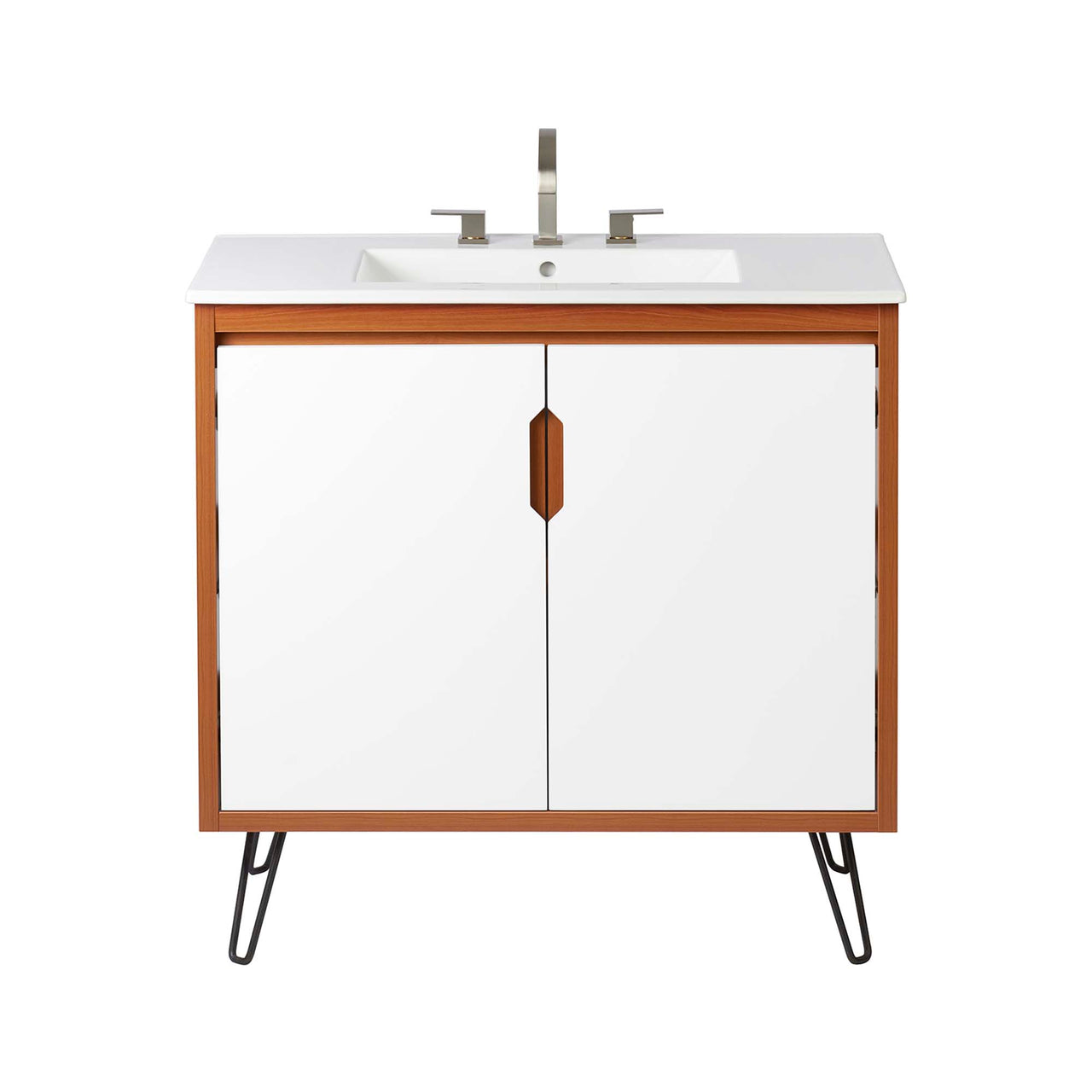 Starfire Vanity Unit, Large, Coral & White