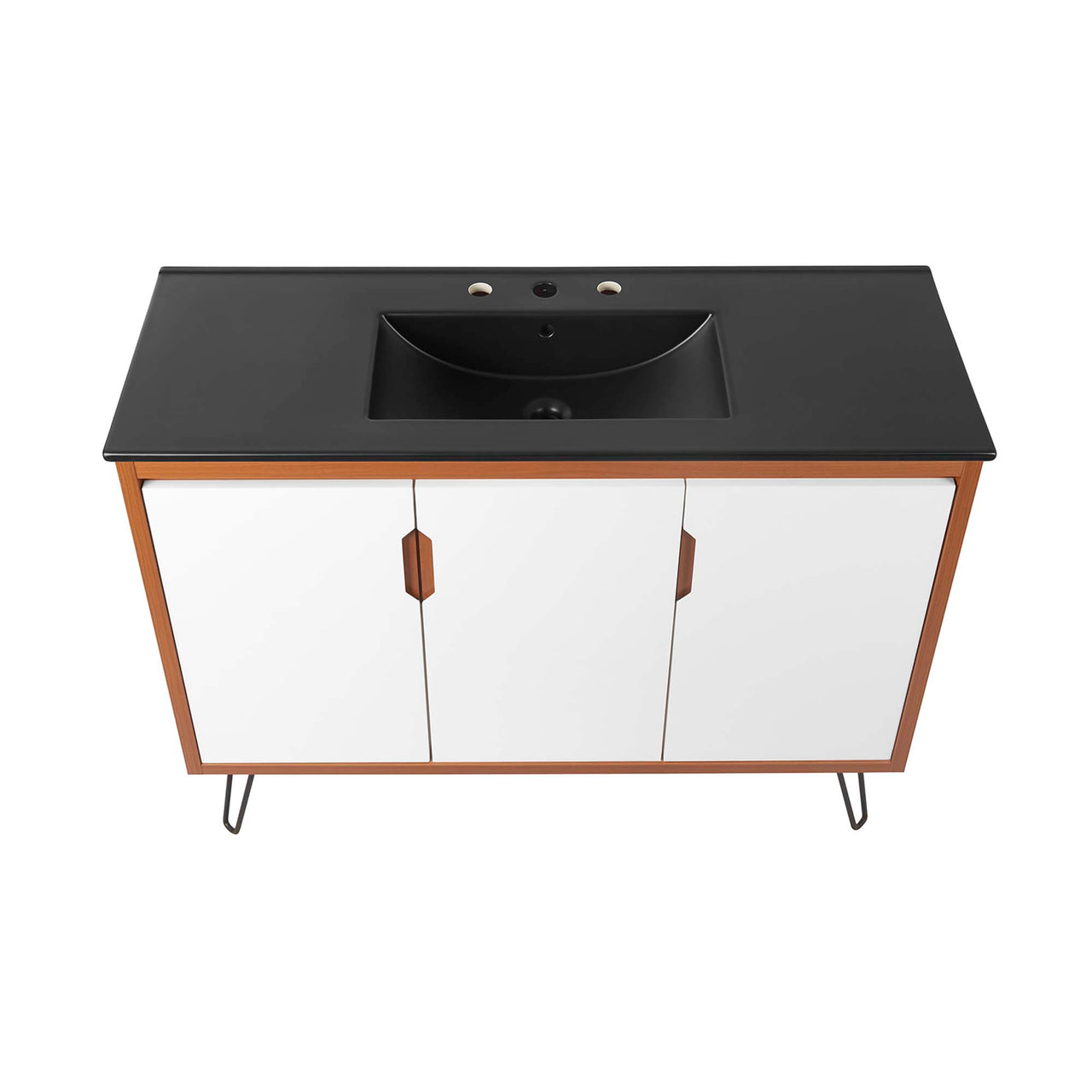 Starfire Vanity Unit, Extra Large, Coral & Black