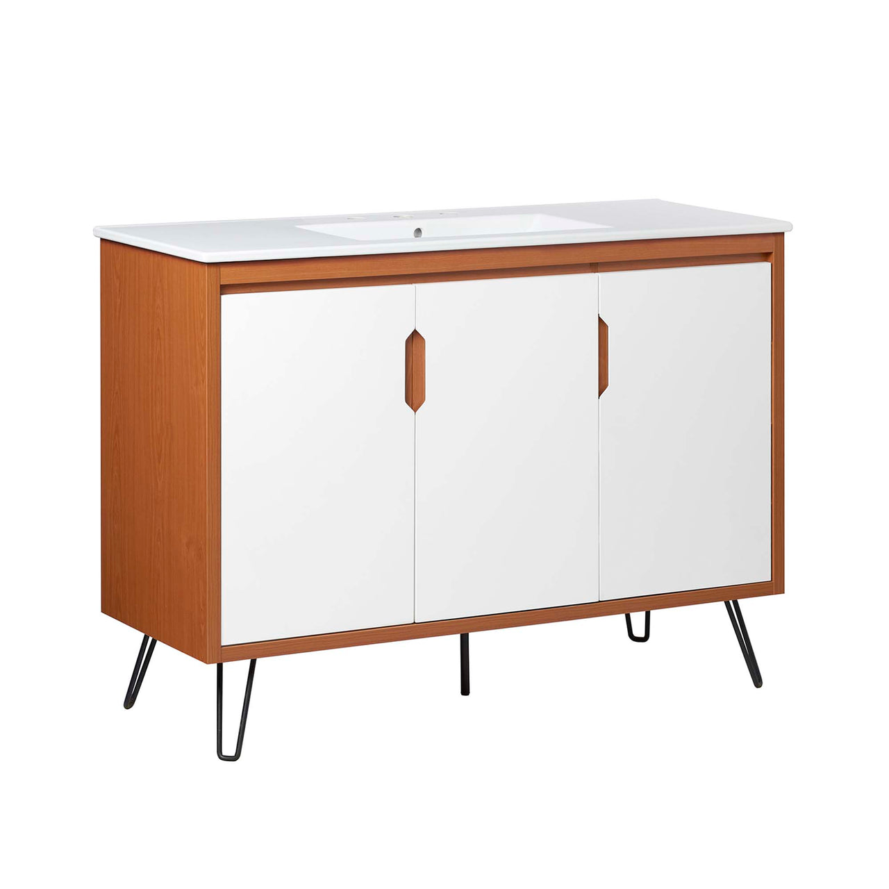 Starfire Vanity Unit, Extra Large, Coral & White