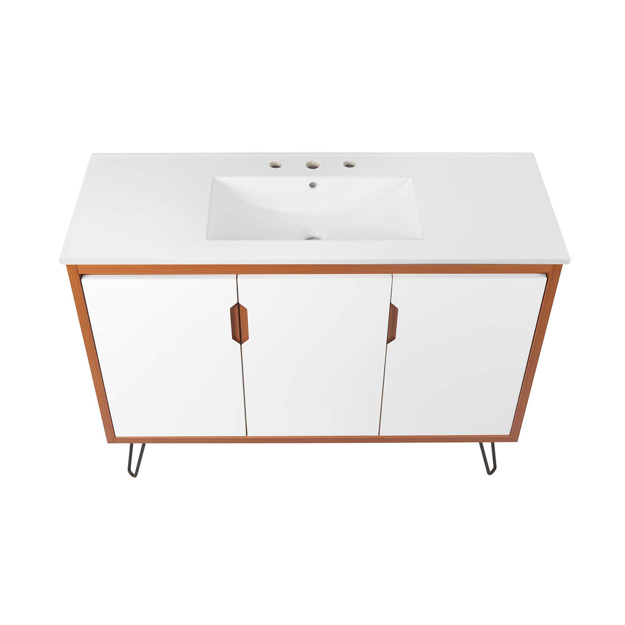 Starfire Vanity Unit, Extra Large, Coral & White