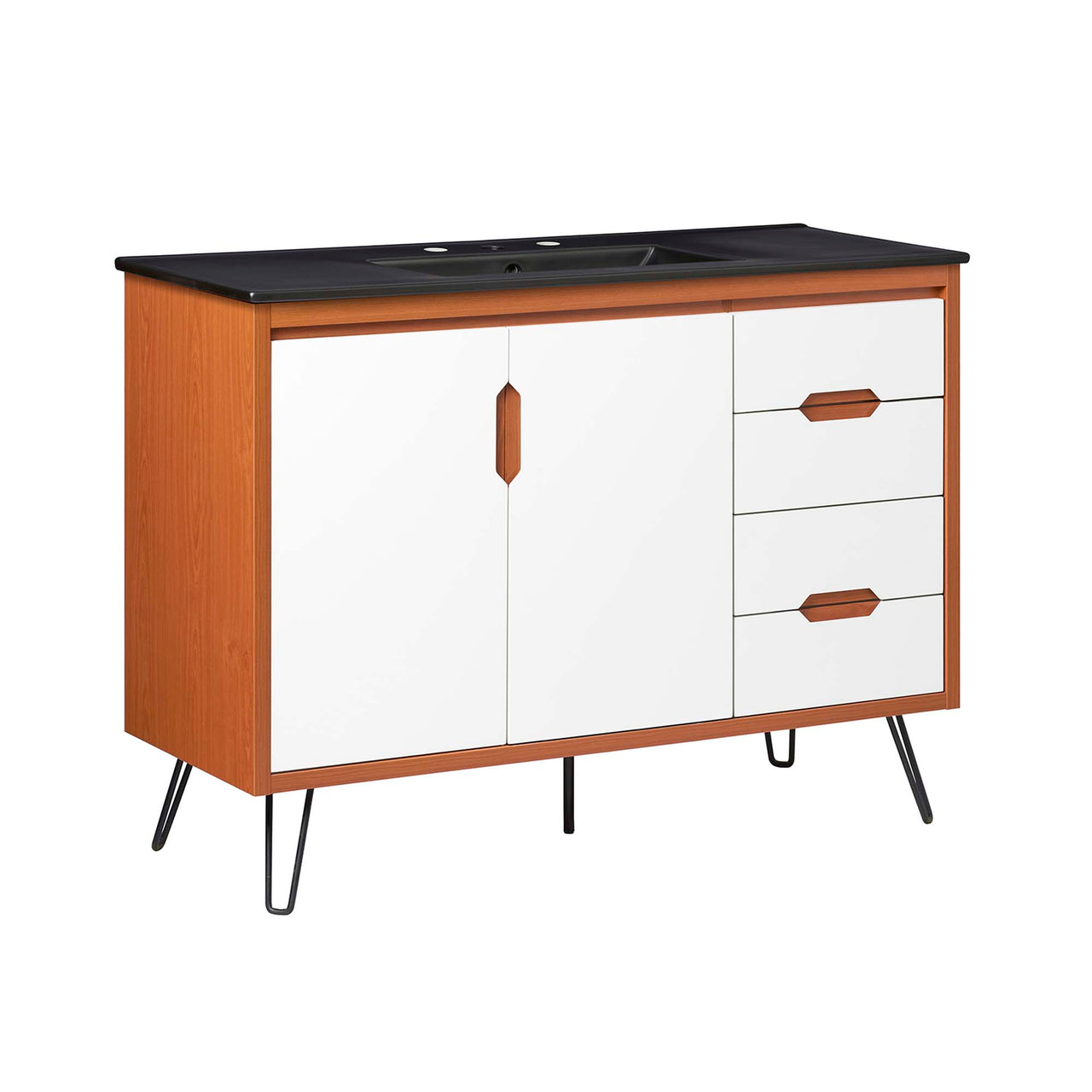 Starfire Vanity Unit, Extra Large, Coral & Black