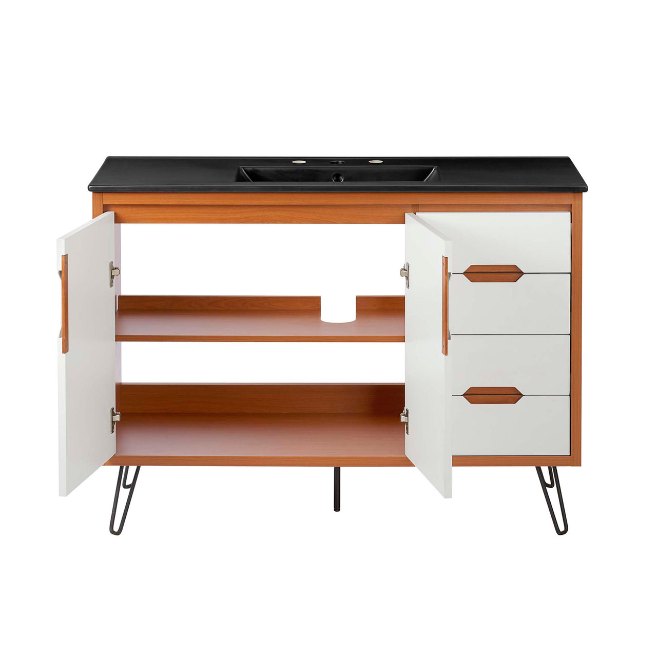 Starfire Vanity Unit, Extra Large, Coral & Black