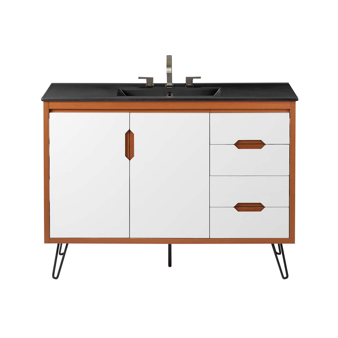 Starfire Vanity Unit, Extra Large, Coral & Black