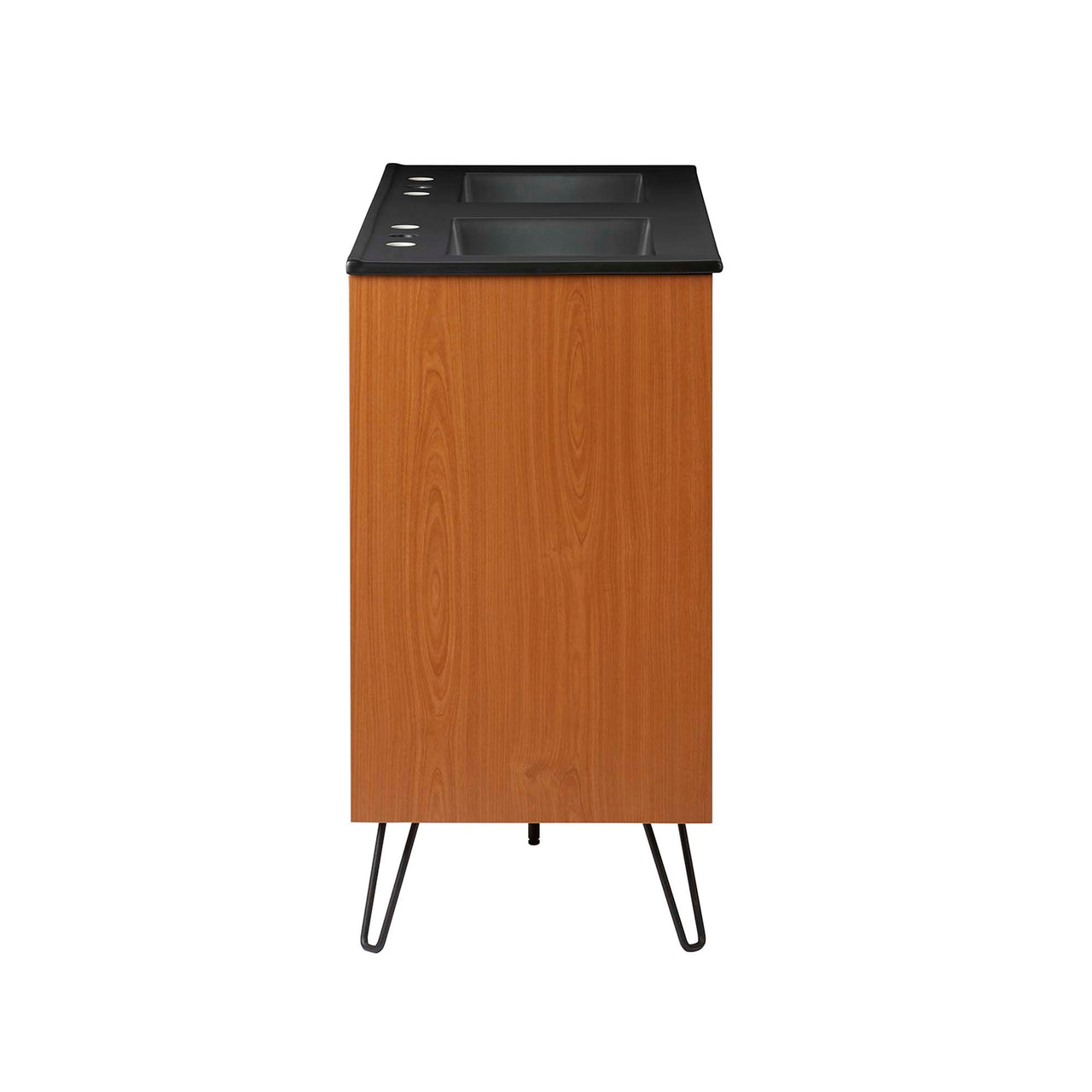 Starfire Double Sink Vanity Unit, Extra Large, Coral & Black