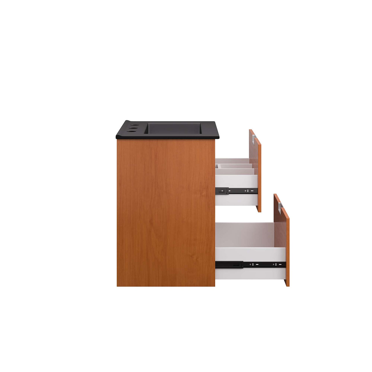 Cinnara Floating Vanity Unit, Extra Small, Coral & Black