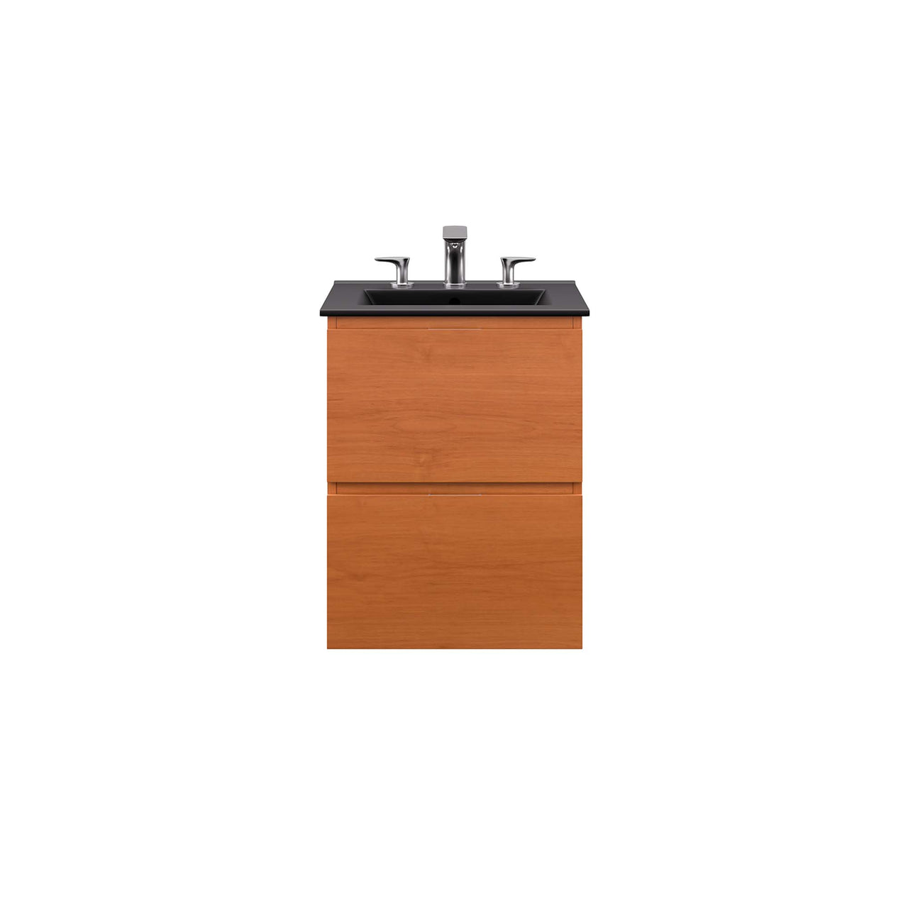 Cinnara Floating Vanity Unit, Extra Small, Coral & Black