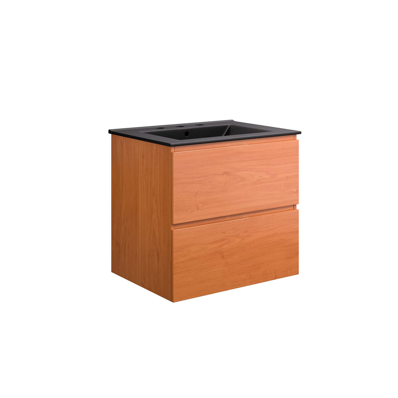 Cinnara Floating Vanity Unit, Small, Coral & Black