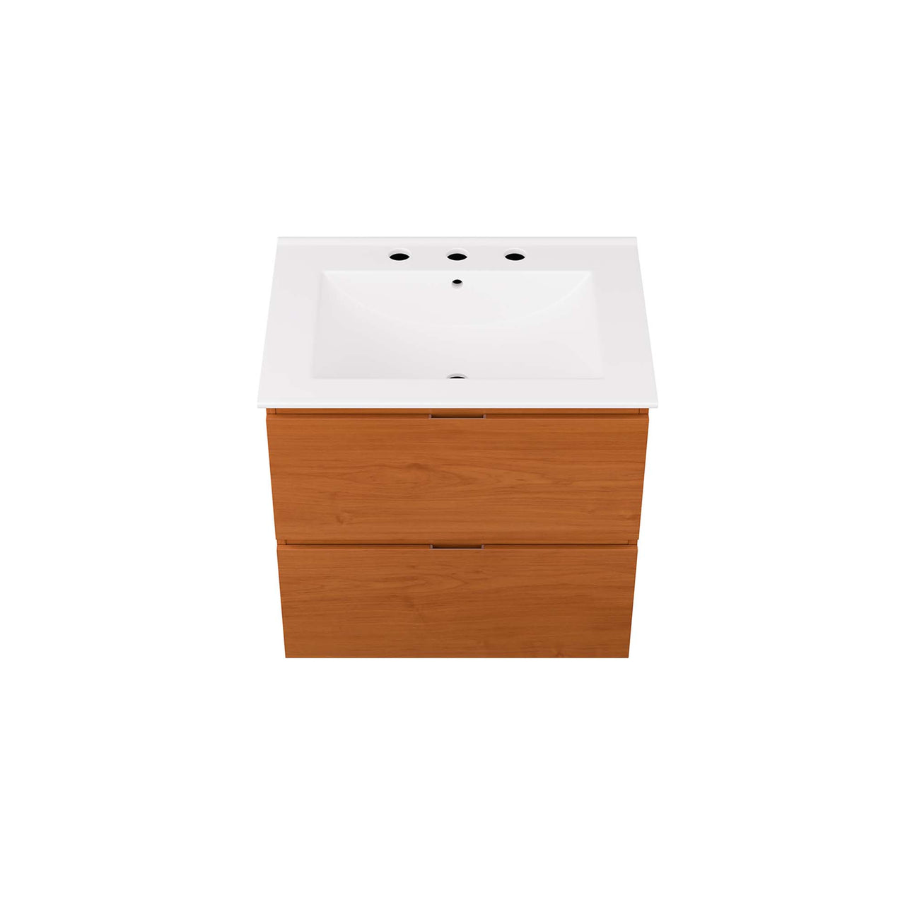 Cinnara Floating Vanity Unit, Small, Coral & White
