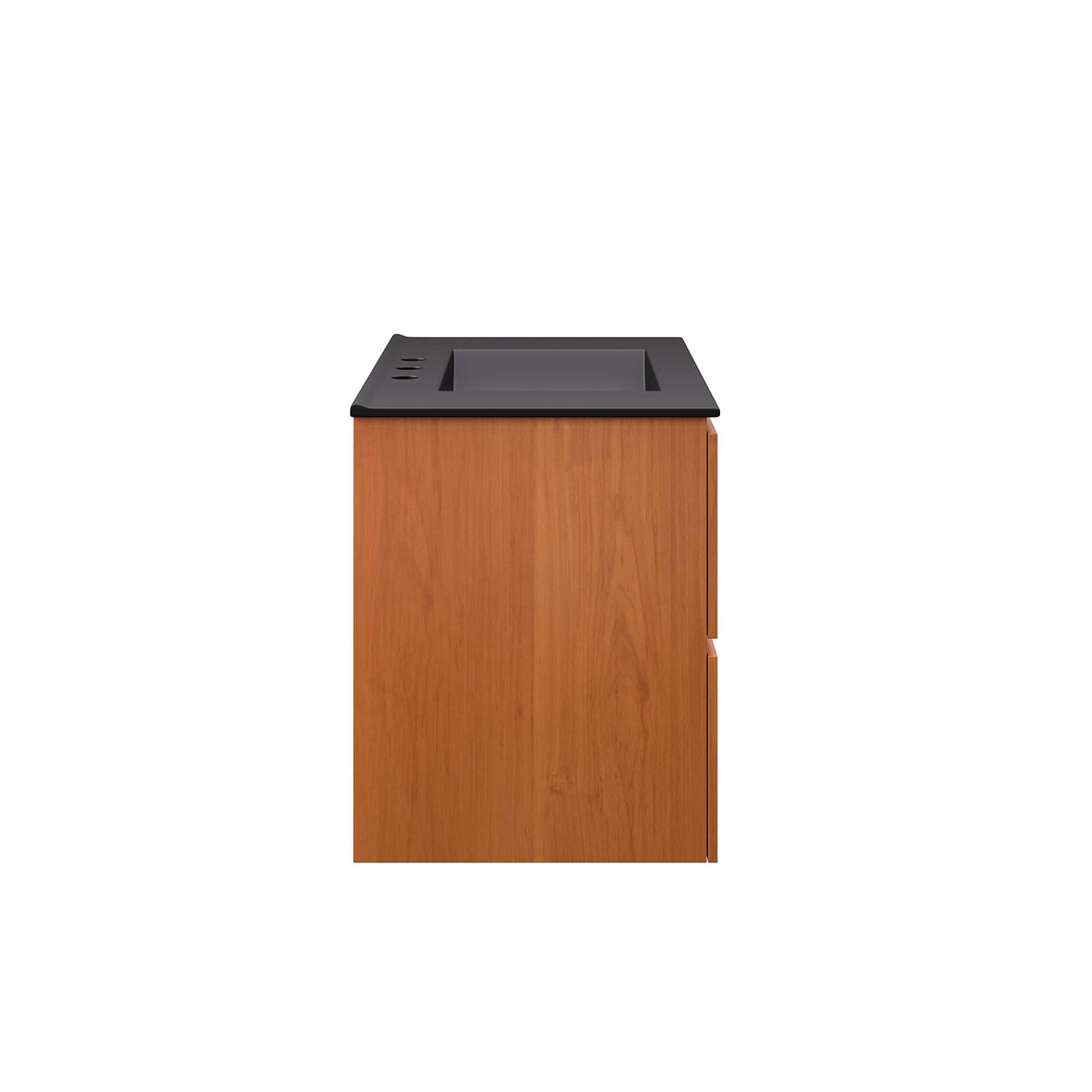 Cinnara Floating Vanity Unit, Medium, Coral & Black
