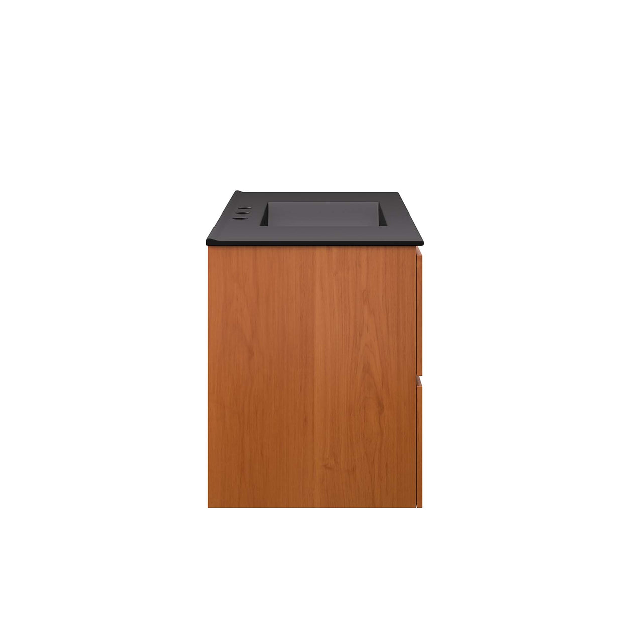 Cinnara Floating Vanity Unit, Large, Coral & Black