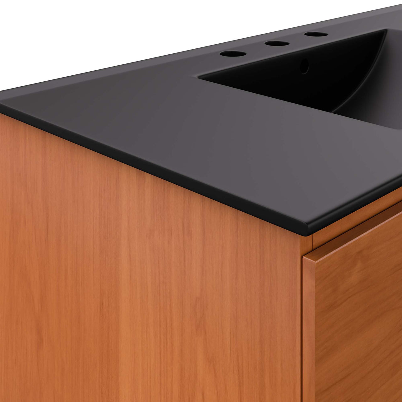 Cinnara Floating Vanity Unit, Large, Coral & Black