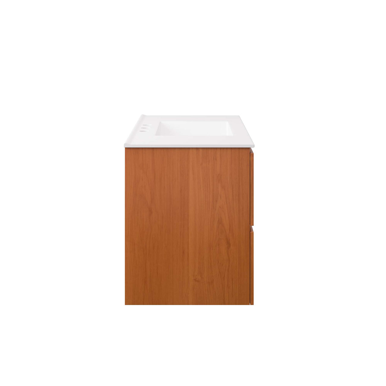 Cinnara Floating Vanity Unit, Large, Coral & White