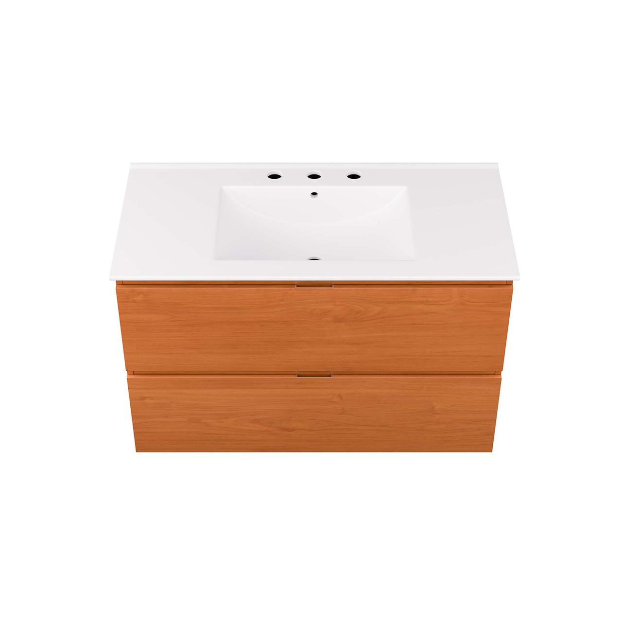 Cinnara Floating Vanity Unit, Large, Coral & White