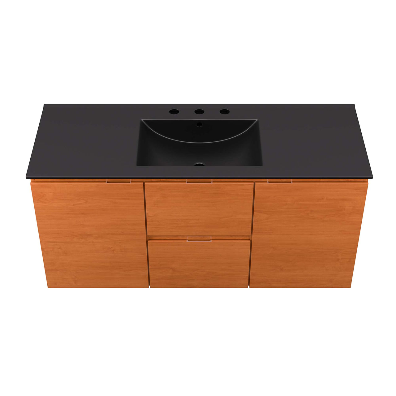 Cinnara Floating Vanity Unit, Extra Large, Coral & Black