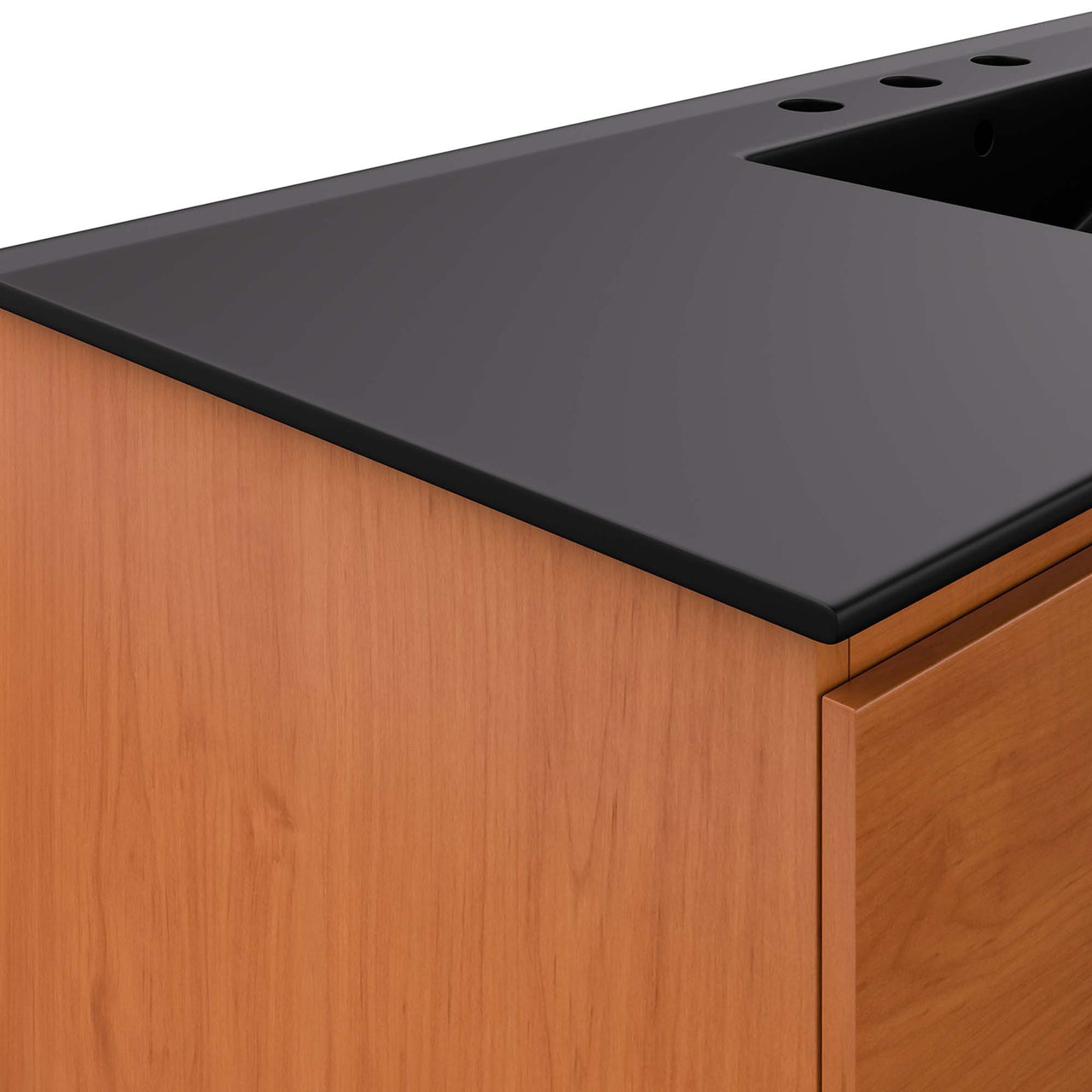 Cinnara Floating Vanity Unit, Extra Large, Coral & Black