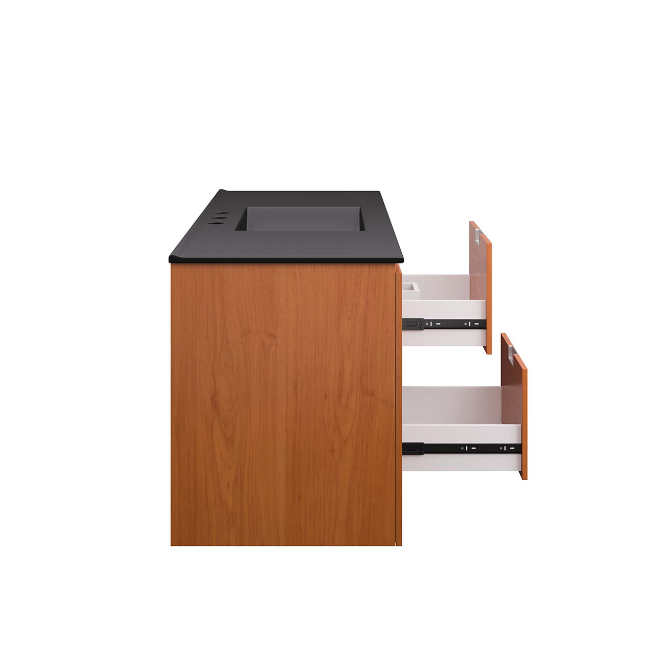 Cinnara Floating Vanity Unit, Extra Large, Coral & Black