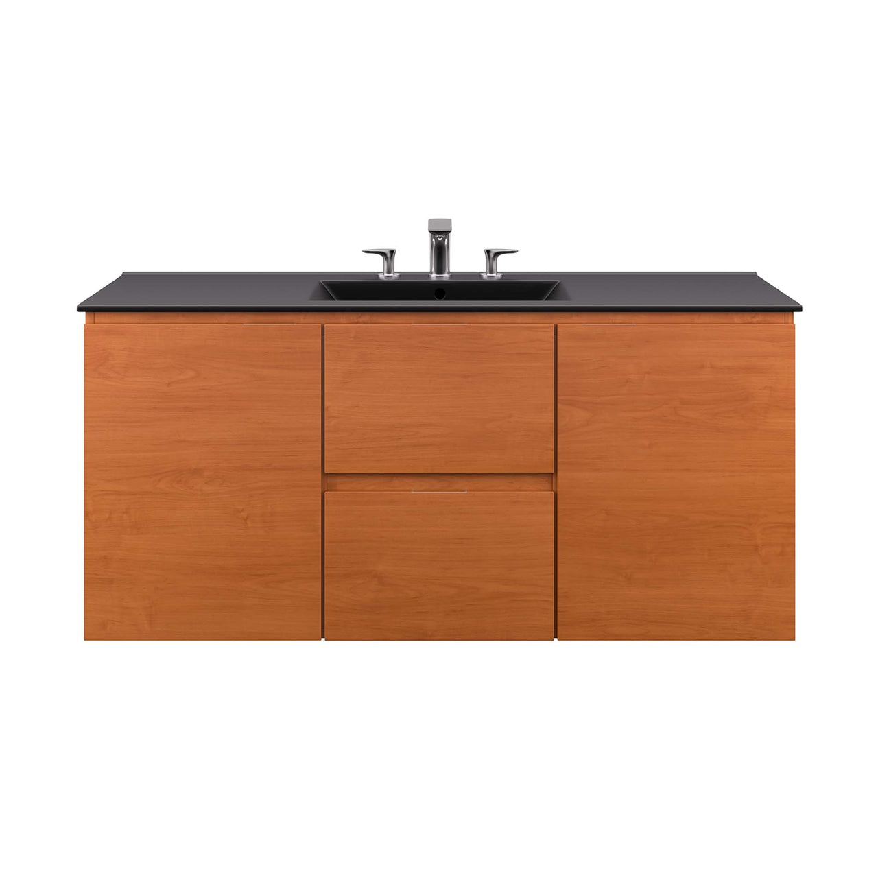 Cinnara Floating Vanity Unit, Extra Large, Coral & Black