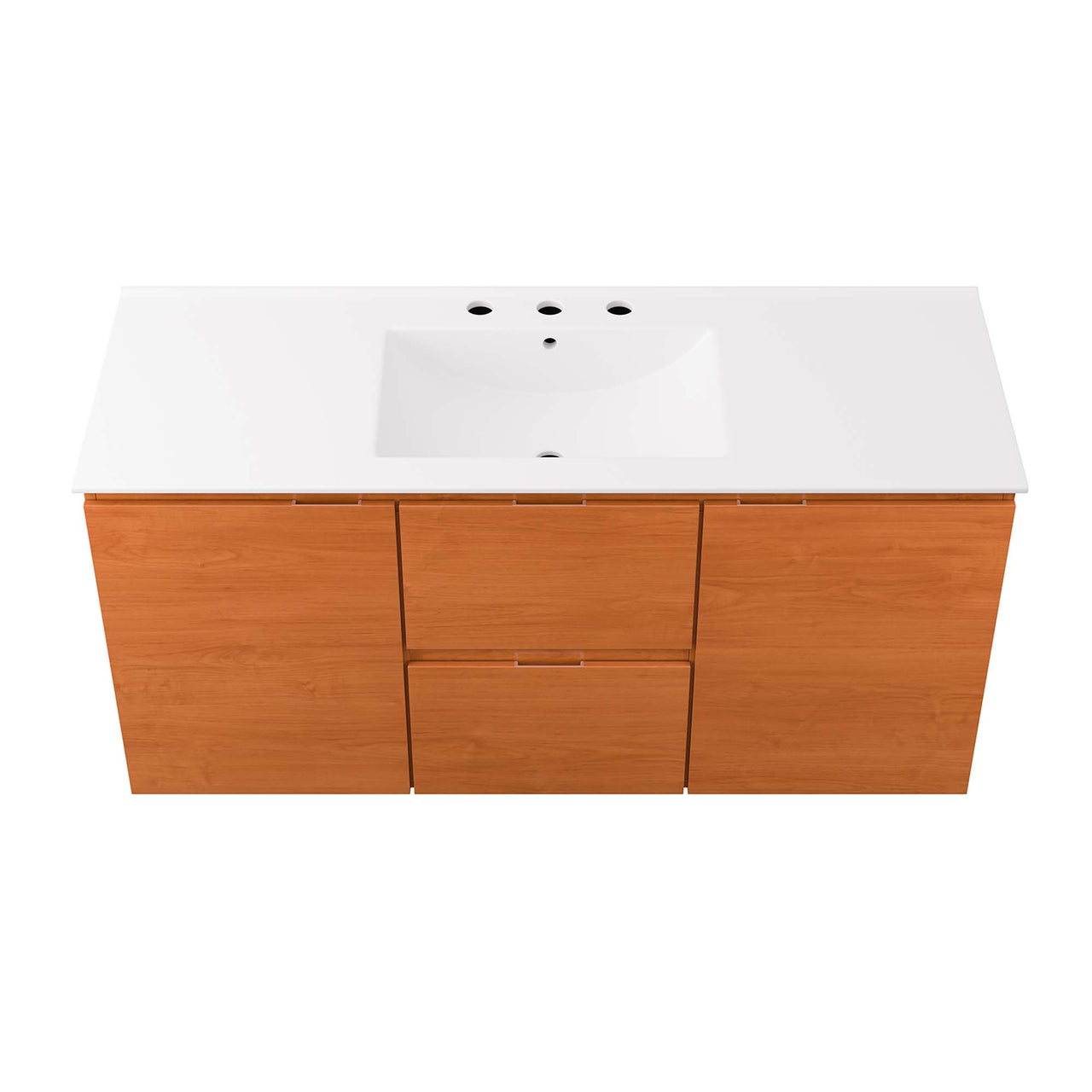 Cinnara Floating Vanity Unit, Extra Large, Coral & White