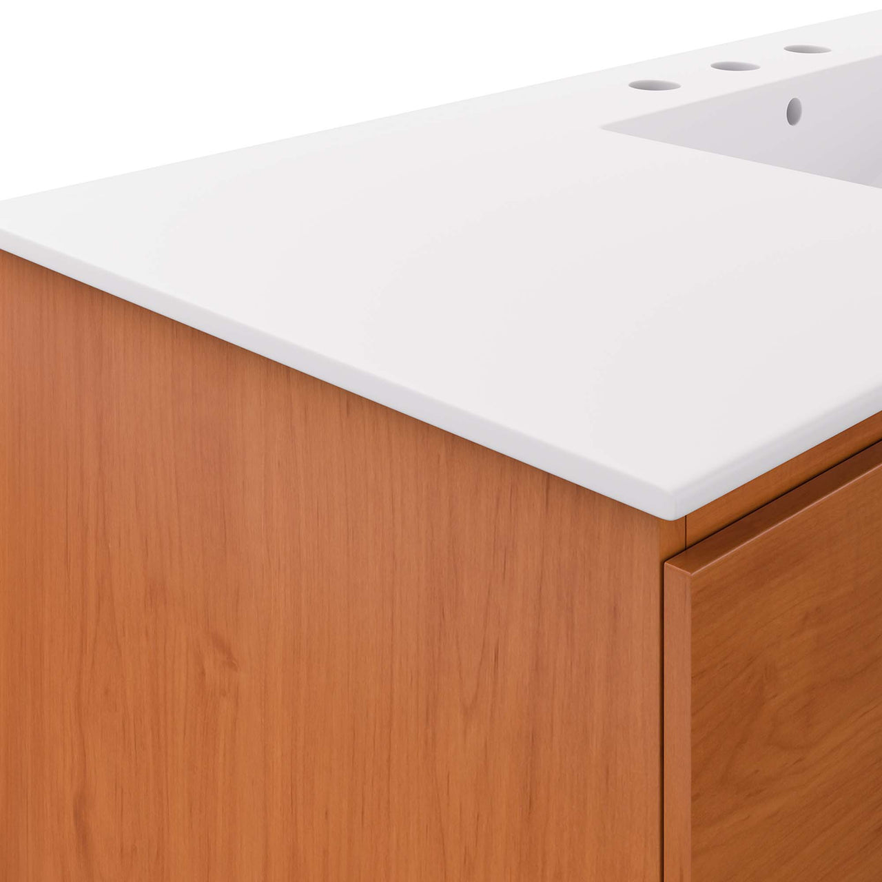 Cinnara Floating Vanity Unit, Extra Large, Coral & White