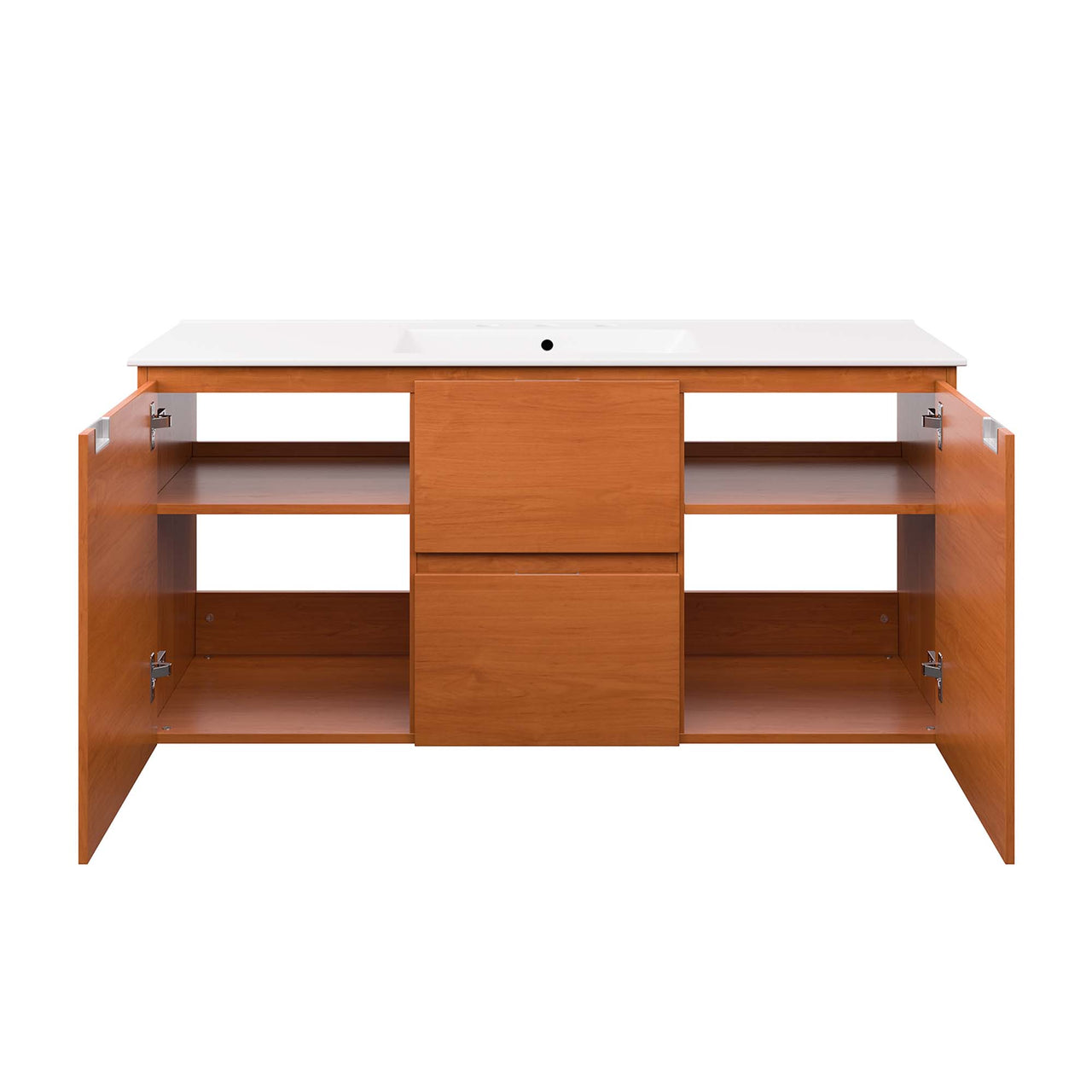 Cinnara Floating Vanity Unit, Extra Large, Coral & White