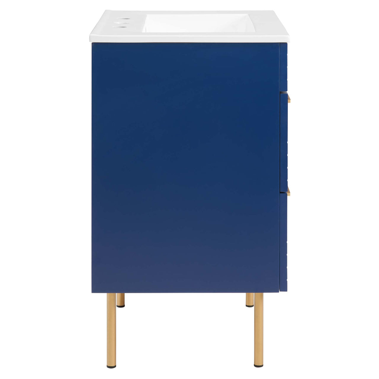 Dawnridge Vanity Unit, Blue & White