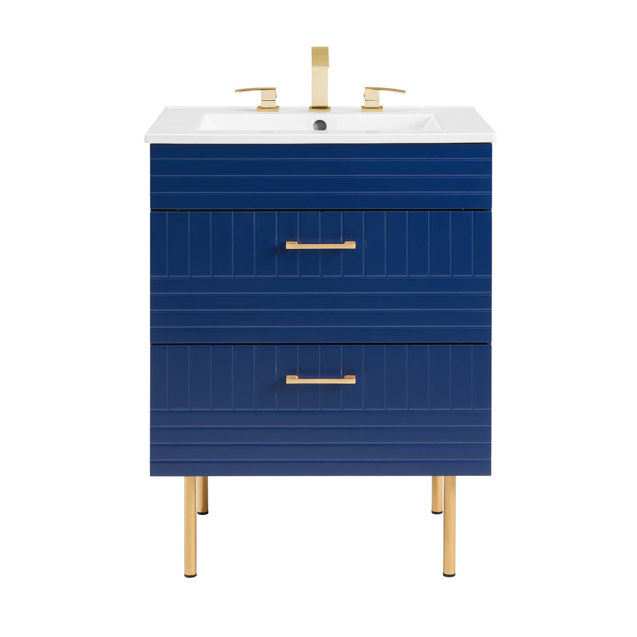 Dawnridge Vanity Unit, Blue & White