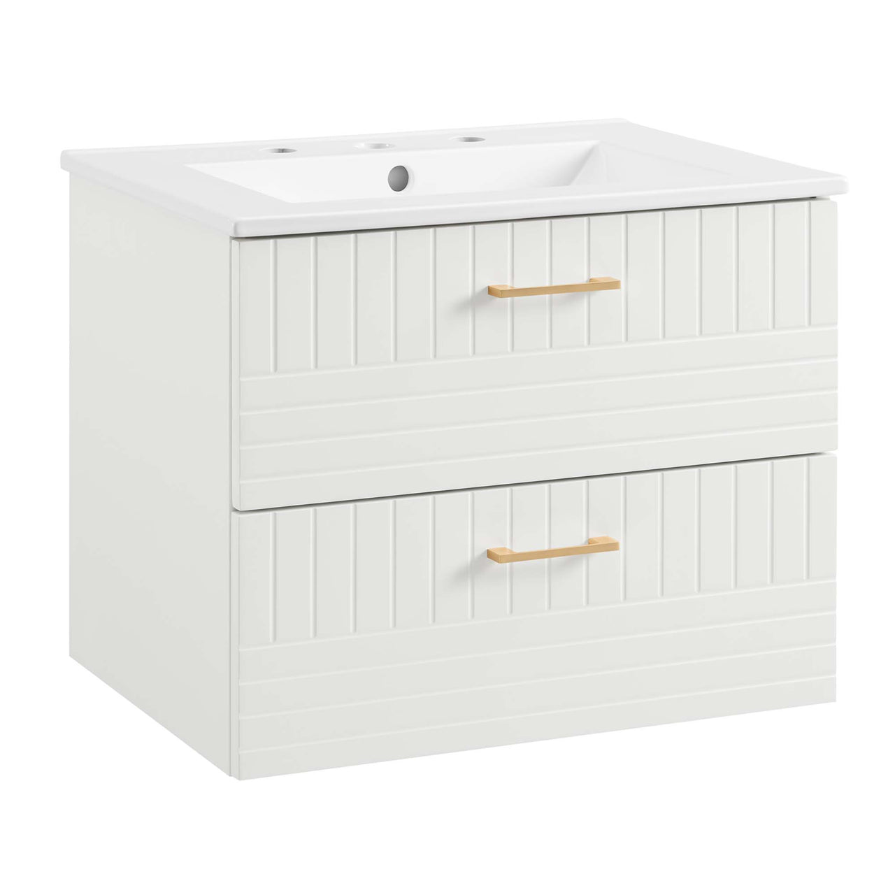Dawnridge Levitating Vanity Unit, White