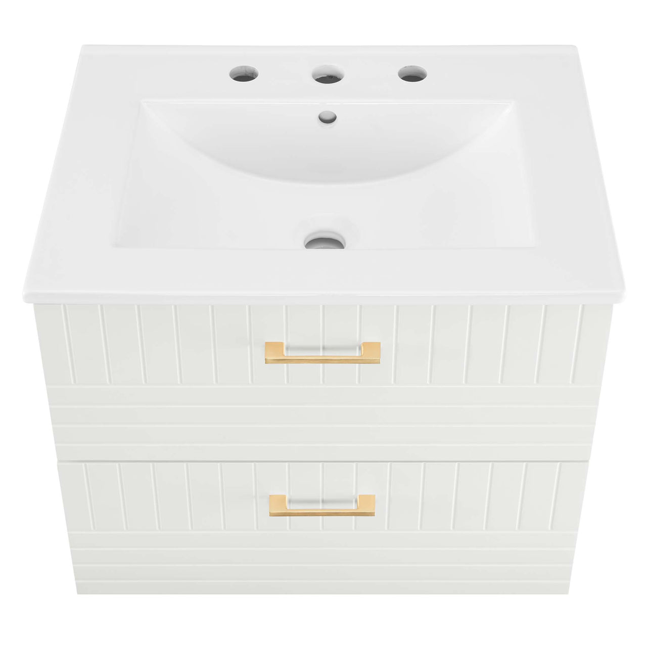 Dawnridge Levitating Vanity Unit, White