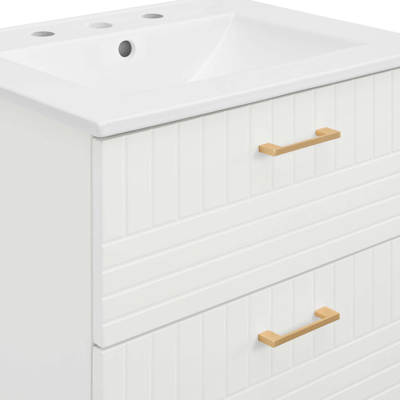 Dawnridge Levitating Vanity Unit, White