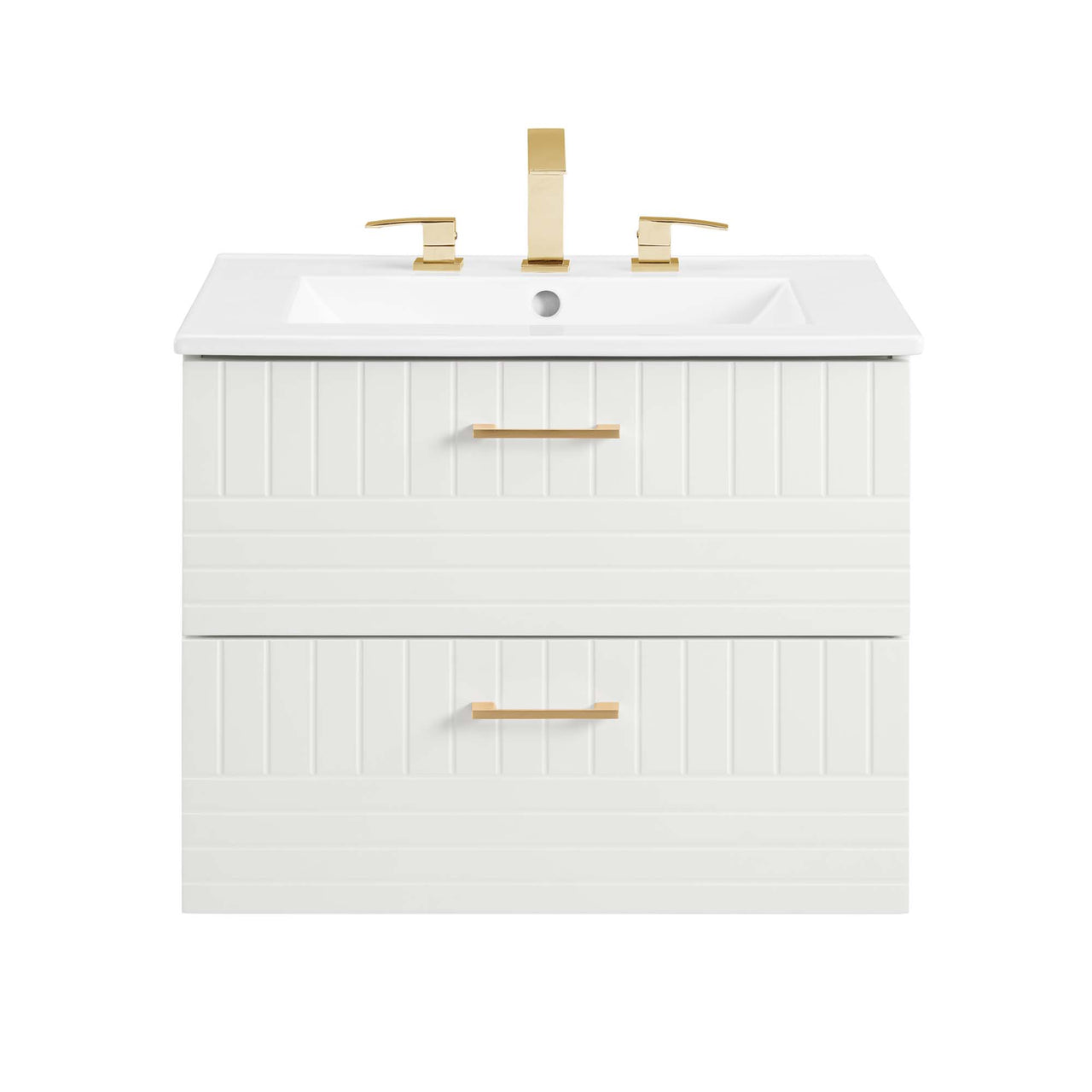 Dawnridge Levitating Vanity Unit, White