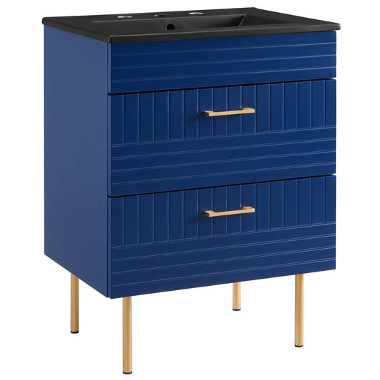 Dawnridge Vanity Unit, Blue & Black