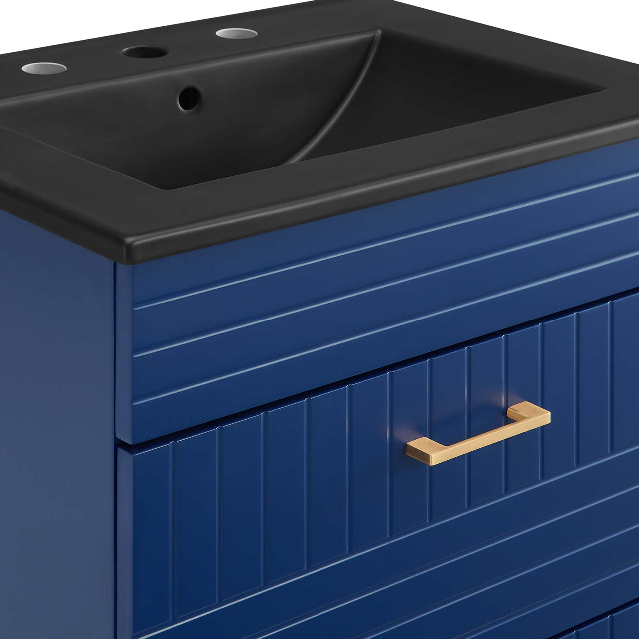 Dawnridge Vanity Unit, Blue & Black