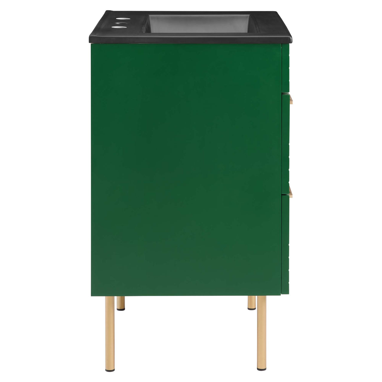 Dawnridge Vanity Unit, Green & Black