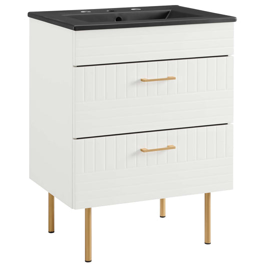 Dawnridge Vanity Unit, White & Black