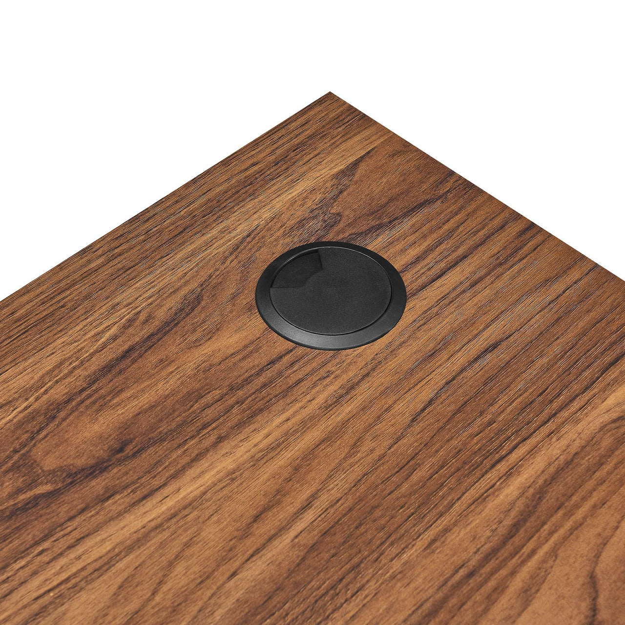 Erisen Floating Corner Desk, Large, Walnut & White